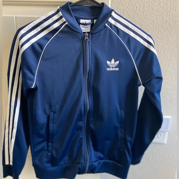 adidas gazelle silver green womens adidas Originals Men's Superstar Track Jacket, Size: Small, Blue